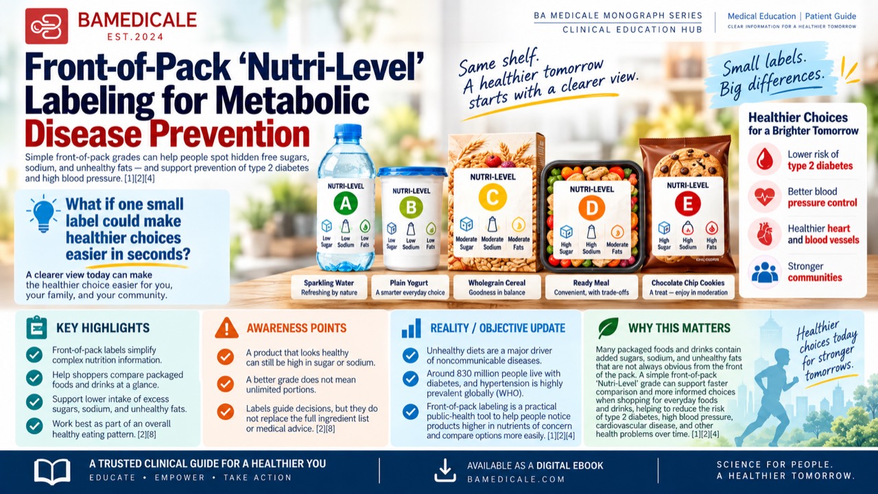 Front-of-Pack ‘Nutri-Level’ Labeling for Metabolic Disease Prevention editorial artwork