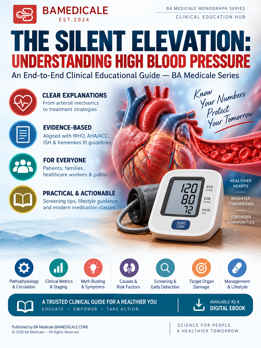 Cover of The Silent Elevation: Understanding High Blood Pressure